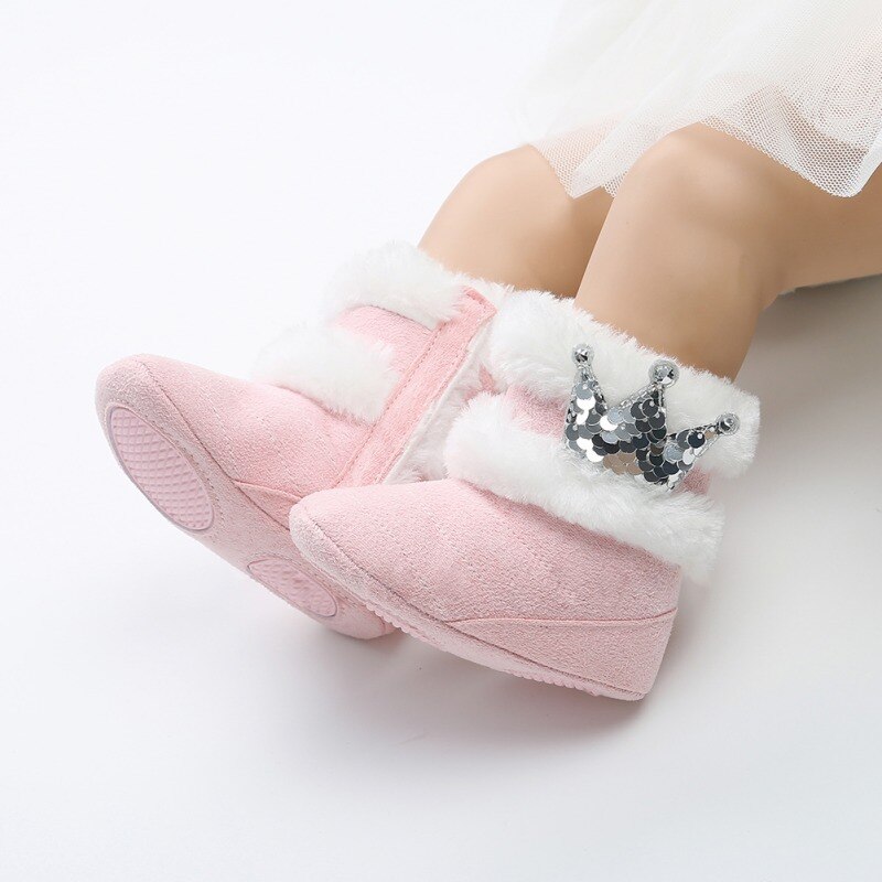 Baby Winter Boots Mid-Calf with Fur